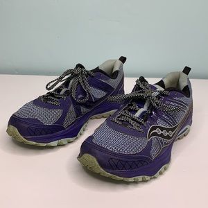 SAUCONY Sneakers Purple Lace Up Tennis Shoes 15301-18, Size 7.5